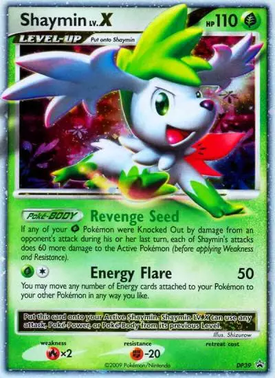 Shaymin LV.X DP39/56 DP Black Star Promos Pokemon card