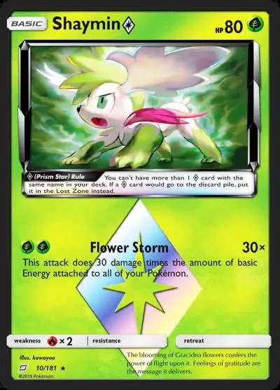 Shaymin ◇ 10/181 Team Up Pokemon card