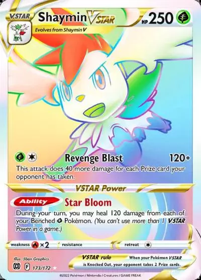 Shaymin VSTAR 173/172 Brilliant Stars Pokemon card