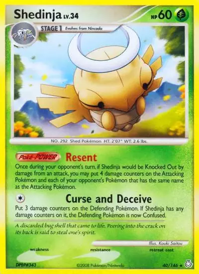 Shedinja 40/146 Legends Awakened Pokemon card