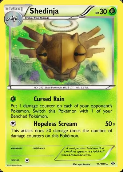 Shedinja 11/108 Roaring Skies Pokemon card