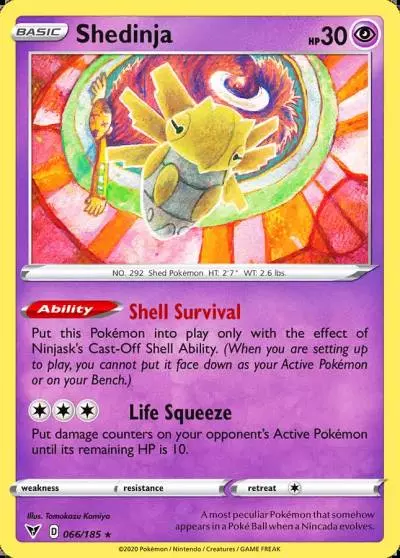 Shedinja 66/185 Vivid Voltage Pokemon card
