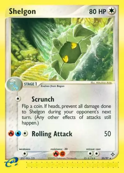 Shelgon 20/97 Dragon Pokemon card