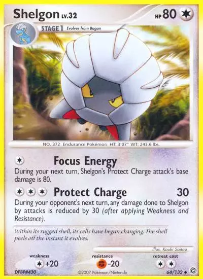 Shelgon 64/132 Secret Wonders Pokemon card