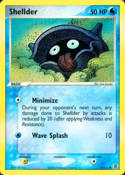 Shellder 79/112 FireRed & LeafGreen Pokemon card