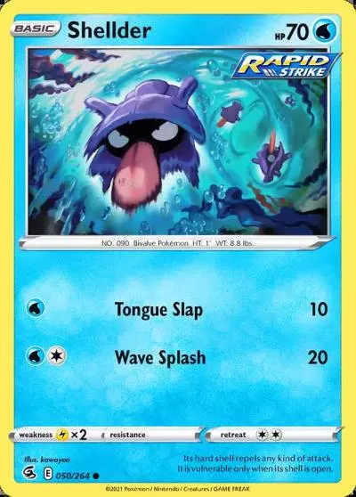 Shellder 50/264 Fusion Strike Pokemon card