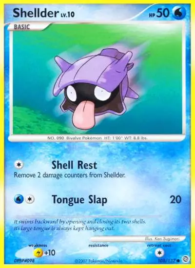 Shellder 105/132 Secret Wonders Pokemon card