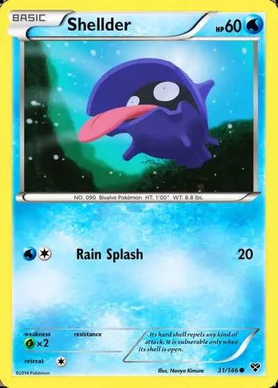 Shellder 31/146 XY Pokemon card