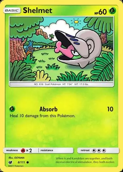 Shelmet 8/111 Crimson Invasion Pokemon card