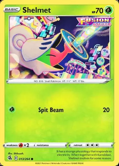 Shelmet 13/264 Fusion Strike Pokemon card