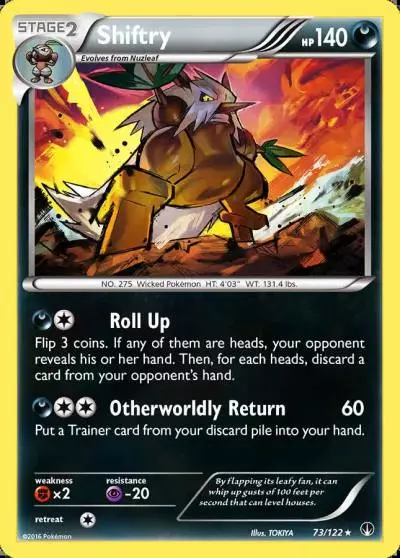 Shiftry 73/122 BREAKpoint Pokemon card