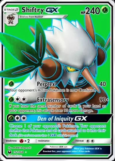 Shiftry-GX 152/168 Celestial Storm Pokemon card