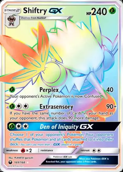 Shiftry-GX 169/168 Celestial Storm Pokemon card
