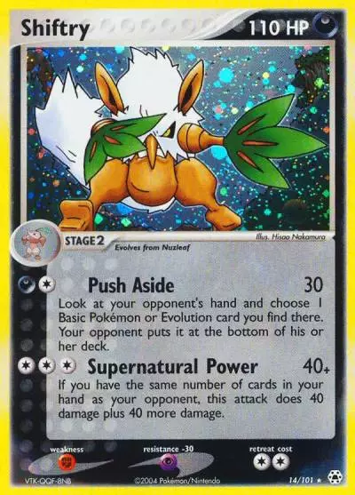 Shiftry 14/101 Hidden Legends Pokemon card