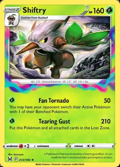 Shiftry 13/196 Lost Origin Pokemon card