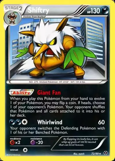 Shiftry 72/99 Next Destinies Pokemon card