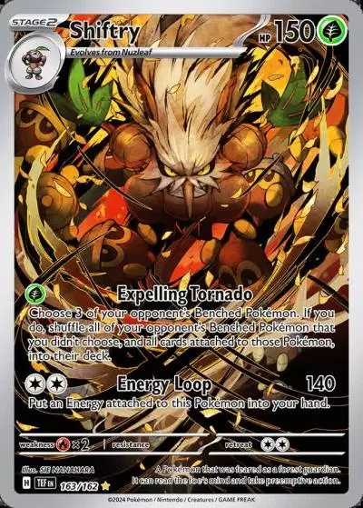 Shiftry 163/162 Temporal Forces Pokemon card