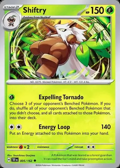 Shiftry 5/162 Temporal Forces Pokemon card