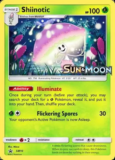 Shiinotic SM10/248 SM Black Star Promos Pokemon card