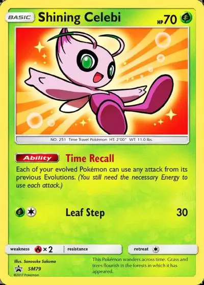 Shining Celebi SM79/248 SM Black Star Promos Pokemon card