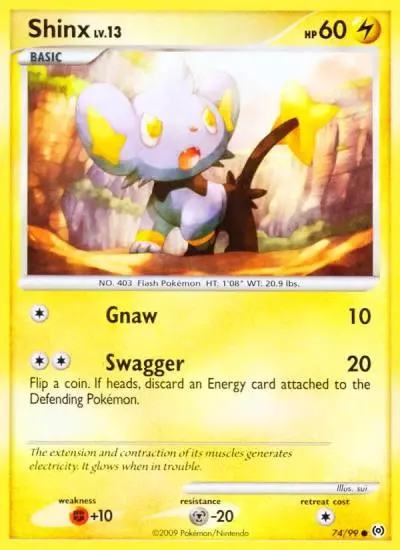 Shinx 74/99 Arceus Pokemon card