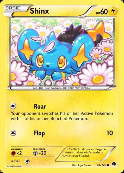 Shinx 44/122 BREAKpoint Pokemon card