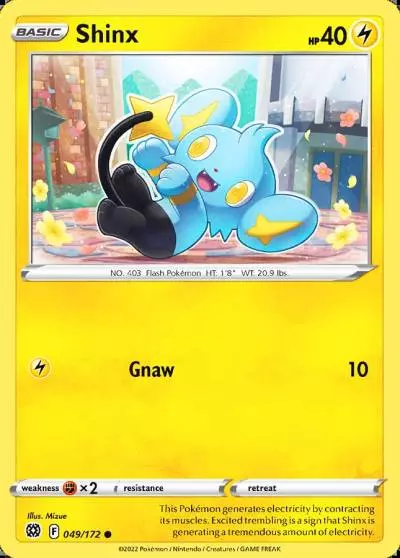 Shinx 49/172 Brilliant Stars Pokemon card