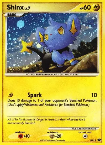 Shinx DP15/56 DP Black Star Promos Pokemon card