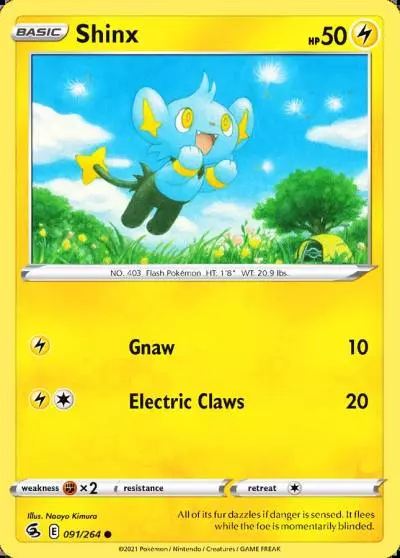 Shinx 91/264 Fusion Strike Pokemon card