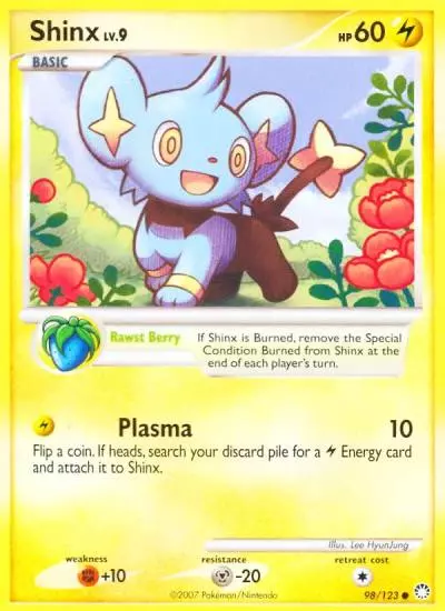 Shinx 98/123 Mysterious Treasures Pokemon card