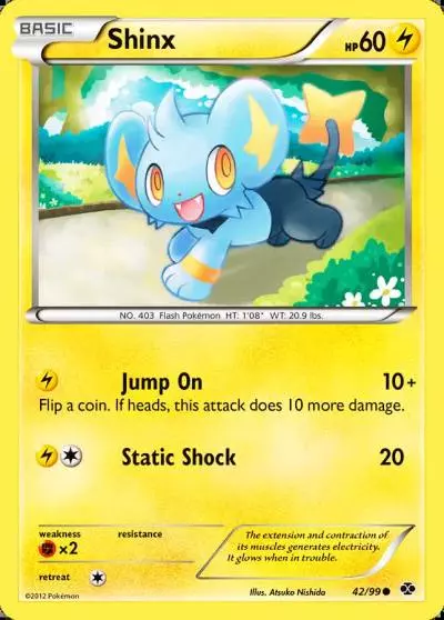 Shinx 42/99 Next Destinies Pokemon card