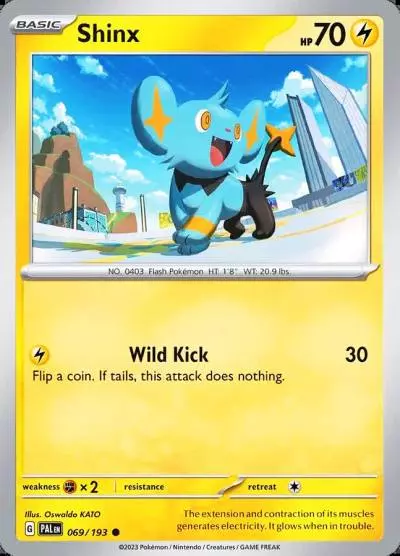 Shinx 69/193 Paldea Evolved Pokemon card