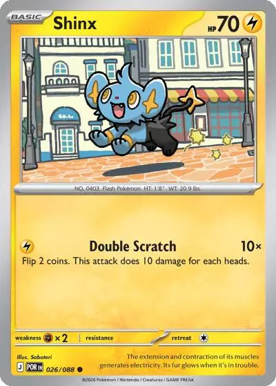 Shinx 26/88 Perfect Order Pokemon card