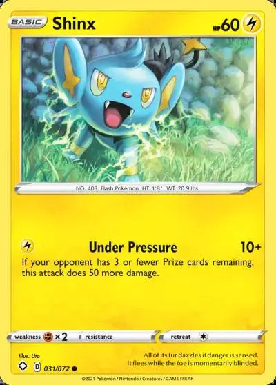 Shinx 31/72 Shining Fates Pokemon card