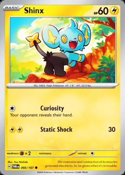 Shinx 66/167 Twilight Masquerade Pokemon card