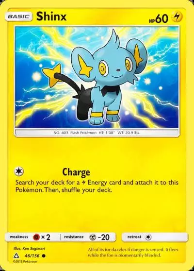 Shinx 46/156 Ultra Prism Pokemon card