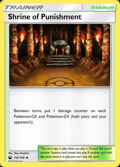 Shrine of Punishment 143/168 Celestial Storm Pokemon card