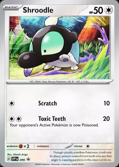 Shroodle 99/165 Scarlet & Violet Black Star Promos Pokemon card