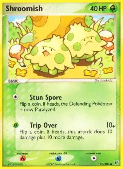 Shroomish 72/107 Deoxys Pokemon card