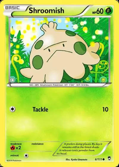 Shroomish 6/111 Furious Fists Pokemon card