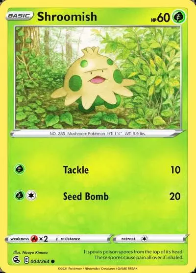 Shroomish 4/264 Fusion Strike Pokemon card