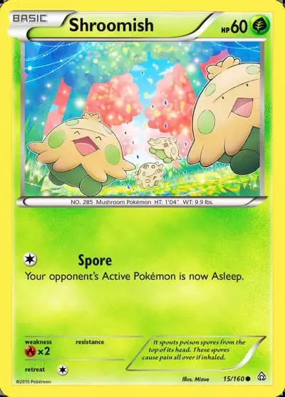 Shroomish 15/160 Primal Clash Pokemon card