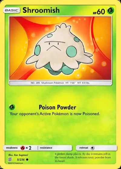 Shroomish 5/236 Unified Minds Pokemon card