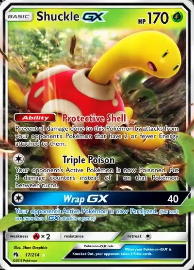 Shuckle-GX 17/214 Lost Thunder Pokemon card