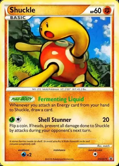 Shuckle HGSS15/25 HGSS Black Star Promos Pokemon card