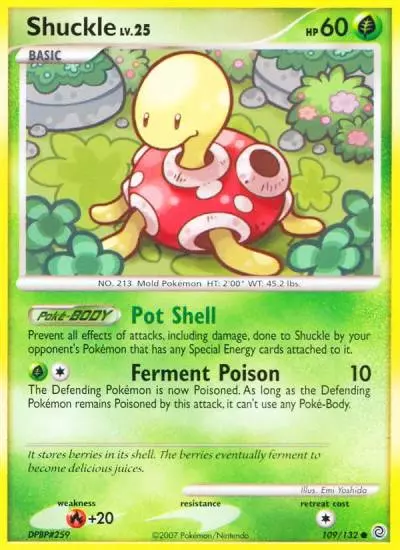 Shuckle 109/132 Secret Wonders Pokemon card