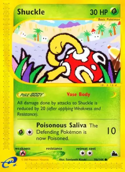 Shuckle 96/144 Skyridge Pokemon card
