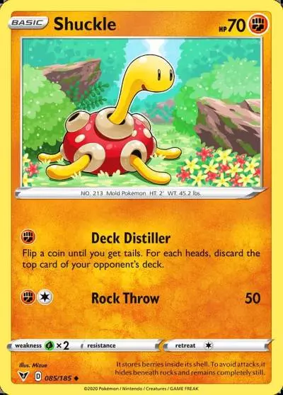 Shuckle 85/185 Vivid Voltage Pokemon card