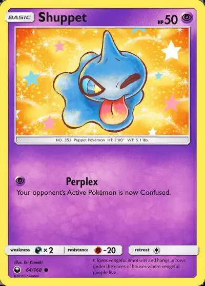Shuppet 64/168 Celestial Storm Pokemon card