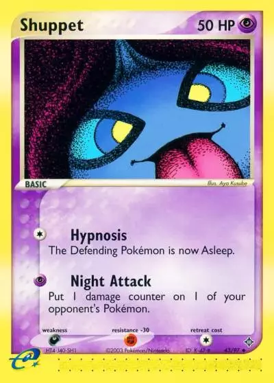 Shuppet 43/97 Dragon Pokemon card